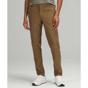 Lululemon ABC Slim Fit Pocket Pants 32" Utilitech Artifact Khaki Office Mens 31